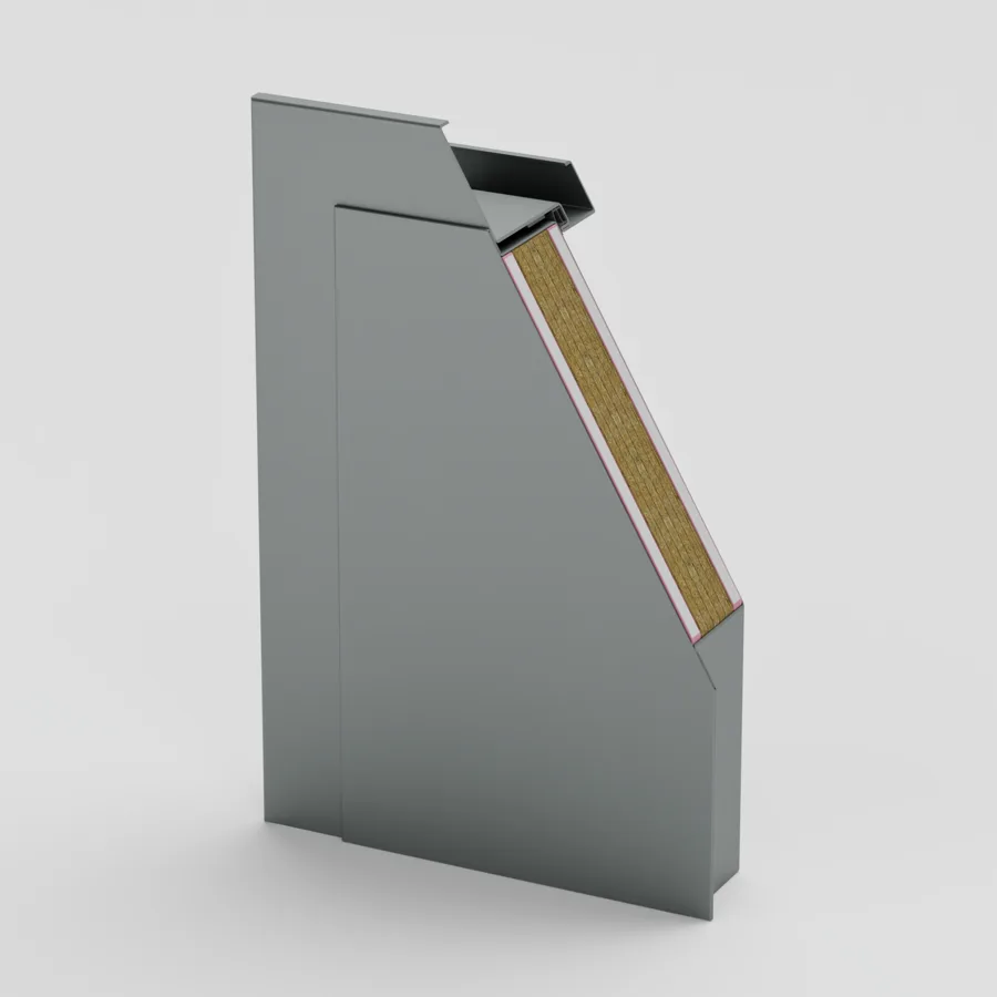 DMSteel EI90 Corner kapı kesiti