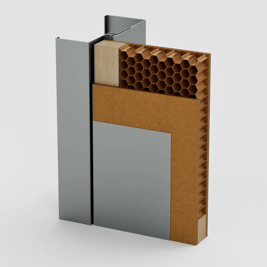 DMWood Basic STL kapı kesiti