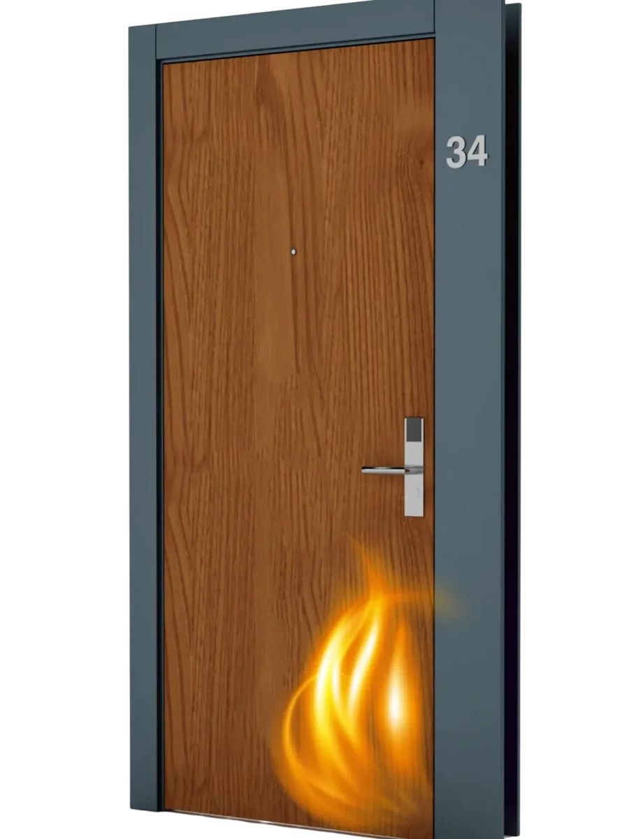 DMWood HPL HOTEL — Fire Rated, Laminate Hotel Room Door