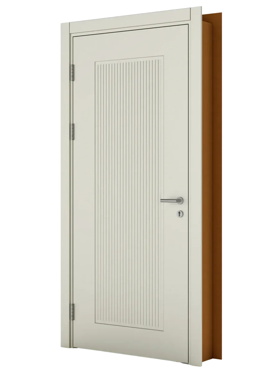 DMWood Lake WATERFALL — CNC Carved, Lacquered Room Door